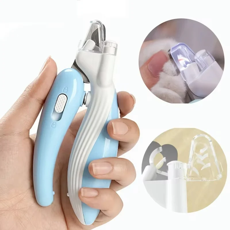 Consistent Dog Cat Nail Clippers – Safer Trimming with LED Light Detailed