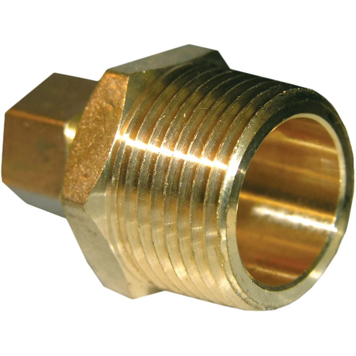 Fast Lasco 3 8 In. C x 3 4 In. MPT Brass Compression Adapter Soft