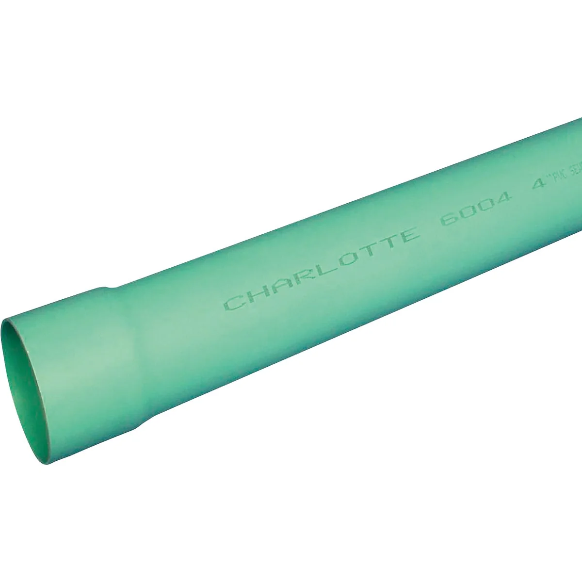 Superior Charlotte Pipe 6 In. x 10 Ft. Solid SDR35 PVC Drain Sewer Pipe Belled End Elite