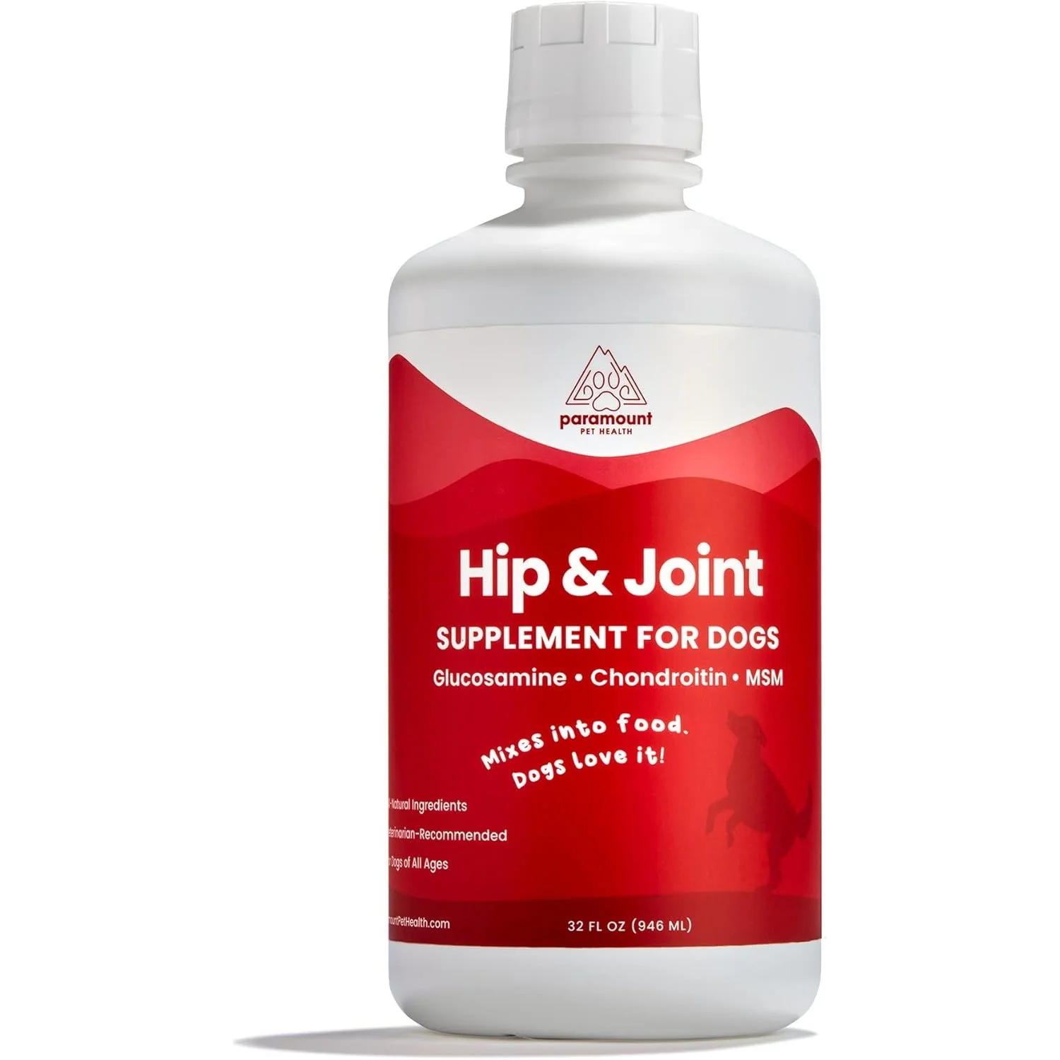 Verified Paramount Pet Health Liquid Hip Joint Supplement for Dogs — 32 oz High-Grade