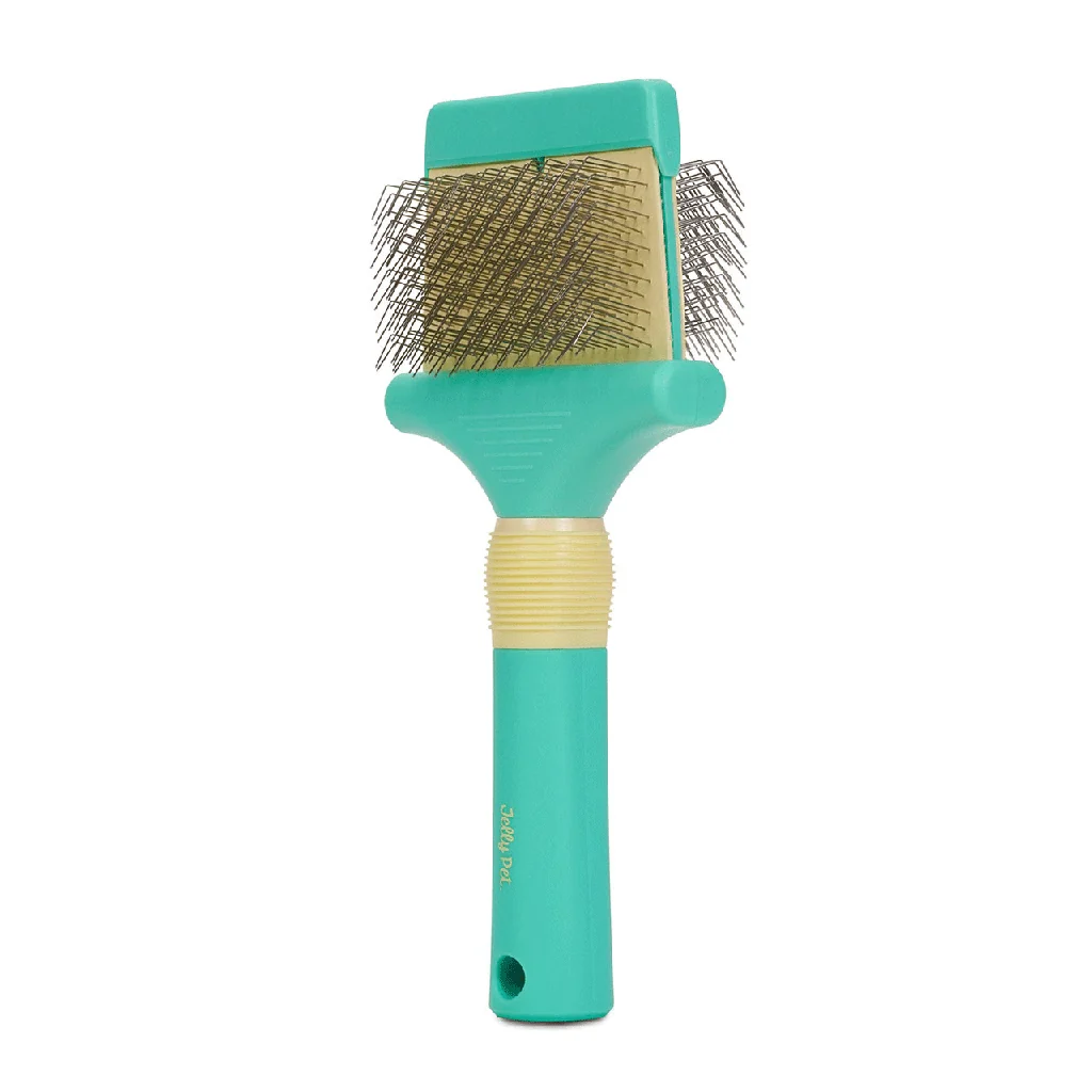 Elite JELLY PET Slicker Brush—Less Shedding More Snuggles Fast