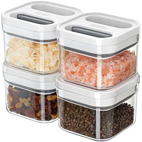 Genuine 4 Pack Airtight Food Storage Container Set 4 Count Smooth