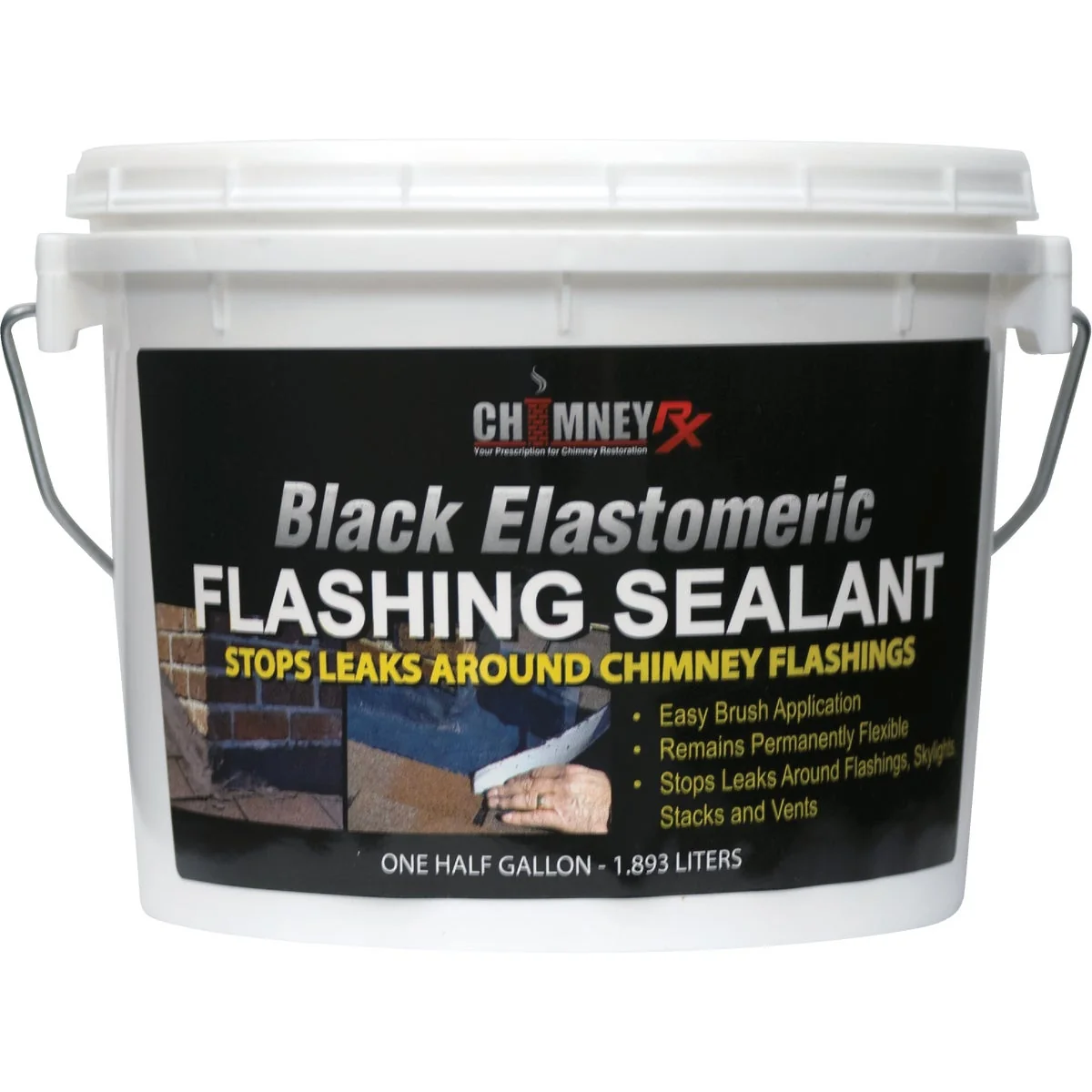 Crafted Chimney RX 1 2 Gal. Black Elastomeric Flashing Sealant Unique
