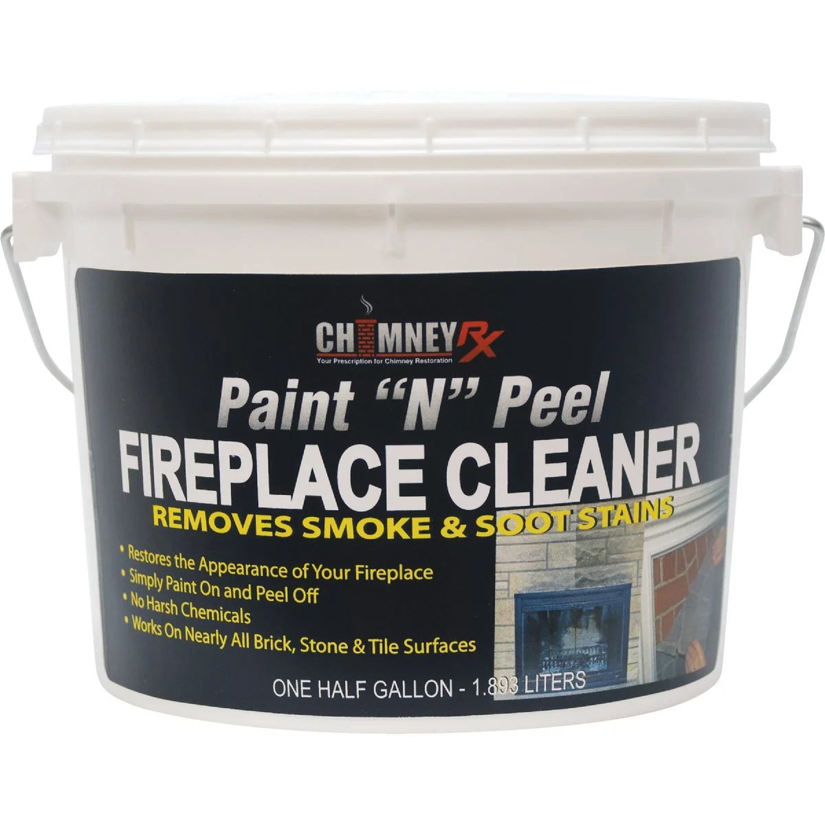 Premium Chimney RX 1 2 Gal. Paintable Fireplace Masonry Cleaner Easy-to-Use