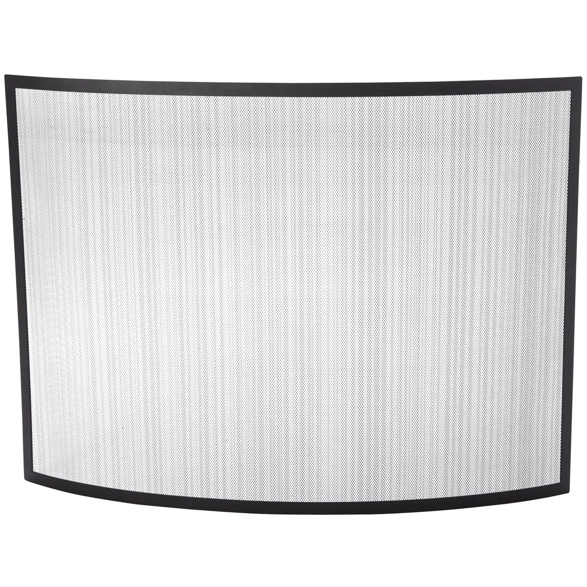 Superior Home Impressions Black Curved Fireplace Screen Sophisticated