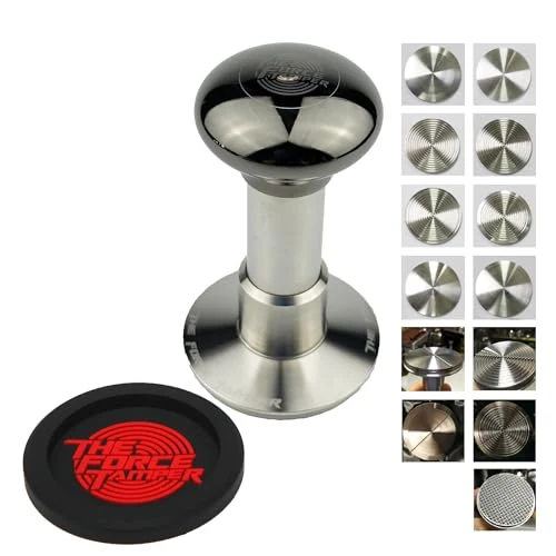 Modern 58.50mm Full Set Black Mirror Jellyfish AL Handle Coffee Tamper Carefully Designed
