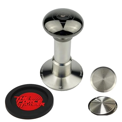 User-Friendly 58.50mm C Ripple Dis Set Black Mirror Jellyfish AL Handle Coffee Tamper Exclusive