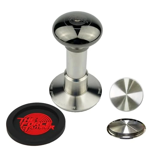 Smart 58.35mm Flat Distribute Set Black Mirror Jellyfish AL Handle Coffee Tamper Eco-Friendly