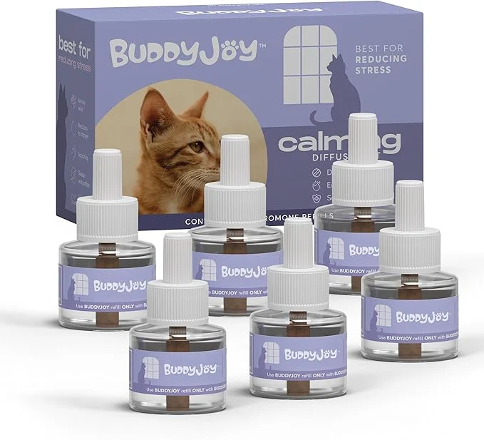 First-Class Cat Calming Diffuser Refills – Long-Lasting 30-Day Formula with Pheromones for Stress Relief Relaxation and Anxiety Reduction in Cats Easy to Use – 6 Refills About This Responsible