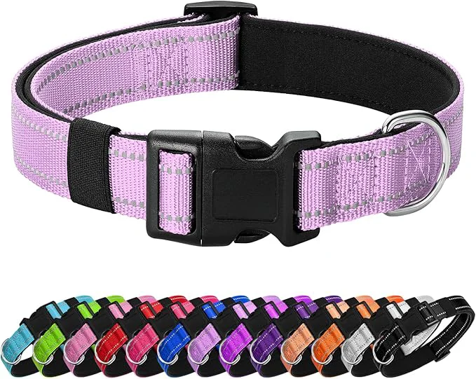 Classic Reflective Dog Collar Padded Breathable