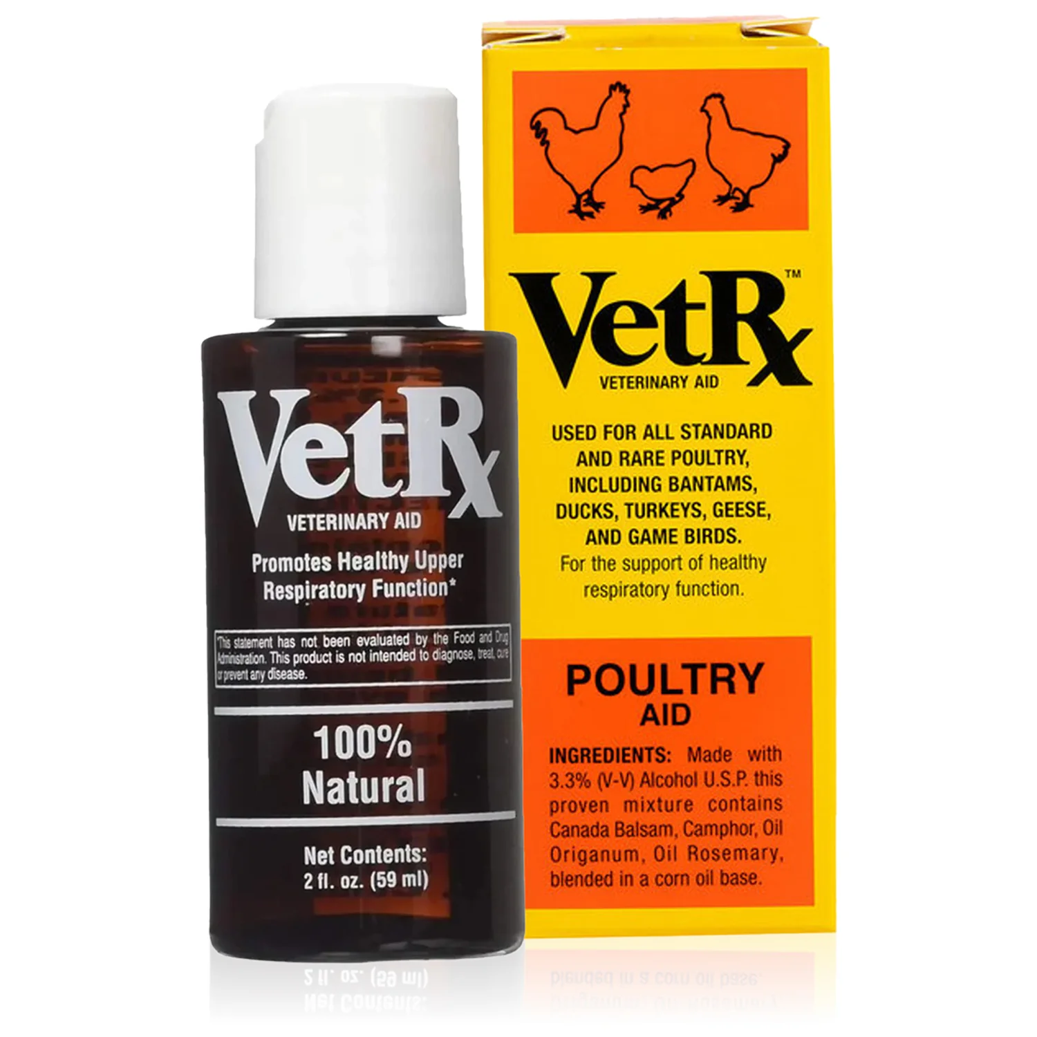 Safe VetRx Poultry Aid Respiratory Support Solution 2-oz High-Grade