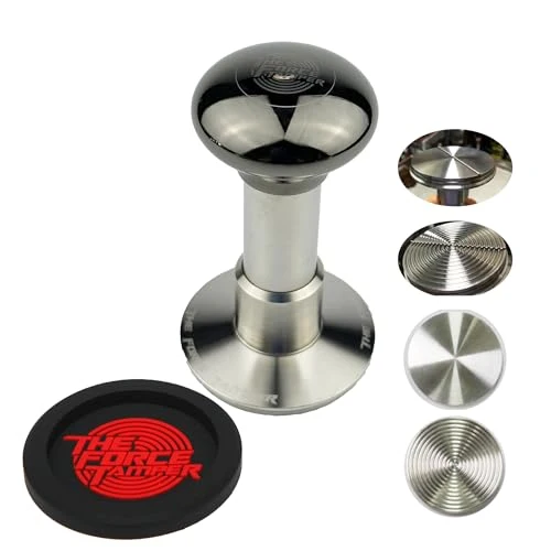 Consistent 53.00mm Duo Distribute Set Black Mirror Jellyfish AL Handle Coffee Tamper Green
