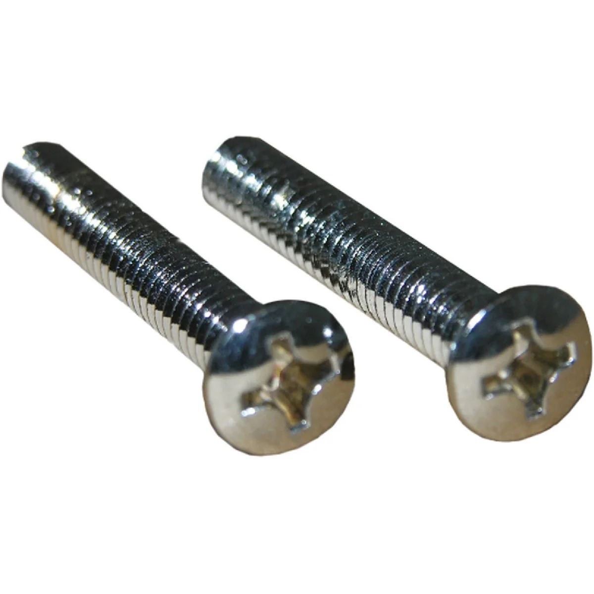 High-Performance Lasco 1 4 In.-20 x 1-5 8 In. Chrome-Plated Overflow Bath Plate Screw 2-Pack Prestigious