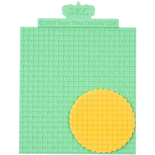 Crafted Sweater Texture Fondant Impression Mats Knit Fondant Embosser Texture Mats for Clay Cake Decorating Fondant Molds 1Pcs Convenient