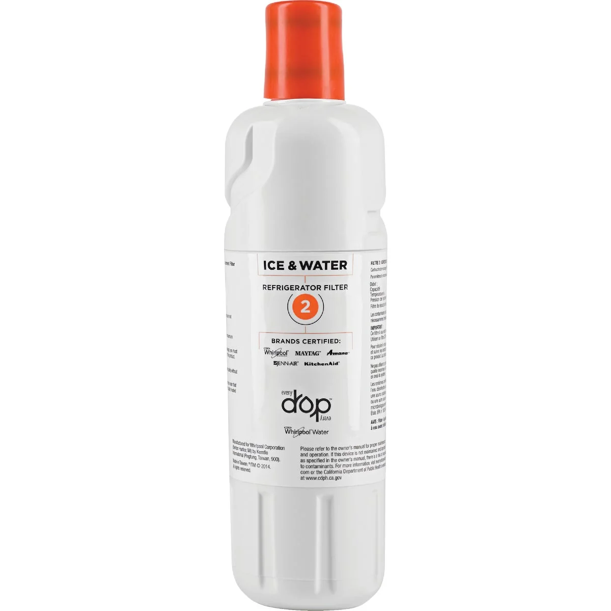 Trendy EveryDrop by Whirlpool Filter 2 Icemaker Refrigerator Water Filter Cartridge Fine Crafted
