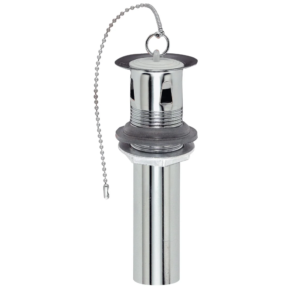 Top-Quality Do it 1-1 4 In. x 5 In. Chrome-Plated Brass P.O. Plug 1-Piece Bathroom Sink Drain with Overflow Artisan