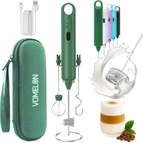Responsible Rechargeable Milk Frother Handheld 3 Speed Coffee Foamer 3 Whisk Electric Drink Mixer for Latte Fast