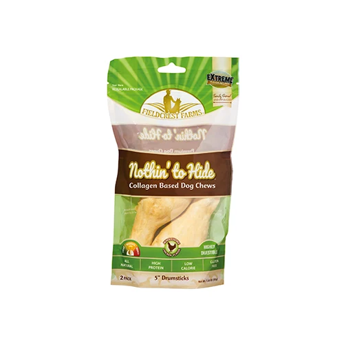 Official FieldCrest Farms – Nothing to Hide – Chicken Drumstick – Dog treat Verified