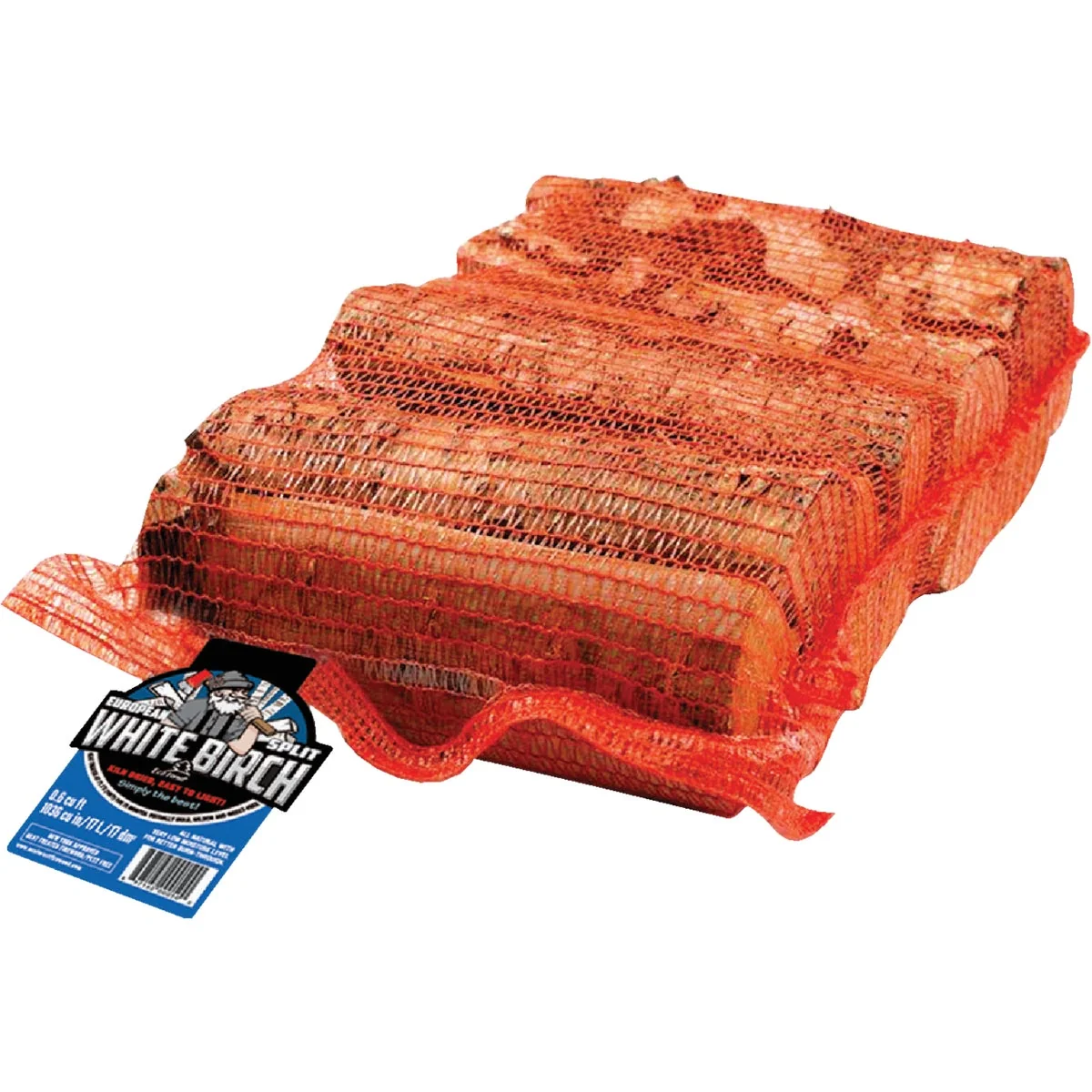Proven European Split White Birch Firewood 0.6 cu ft Secure
