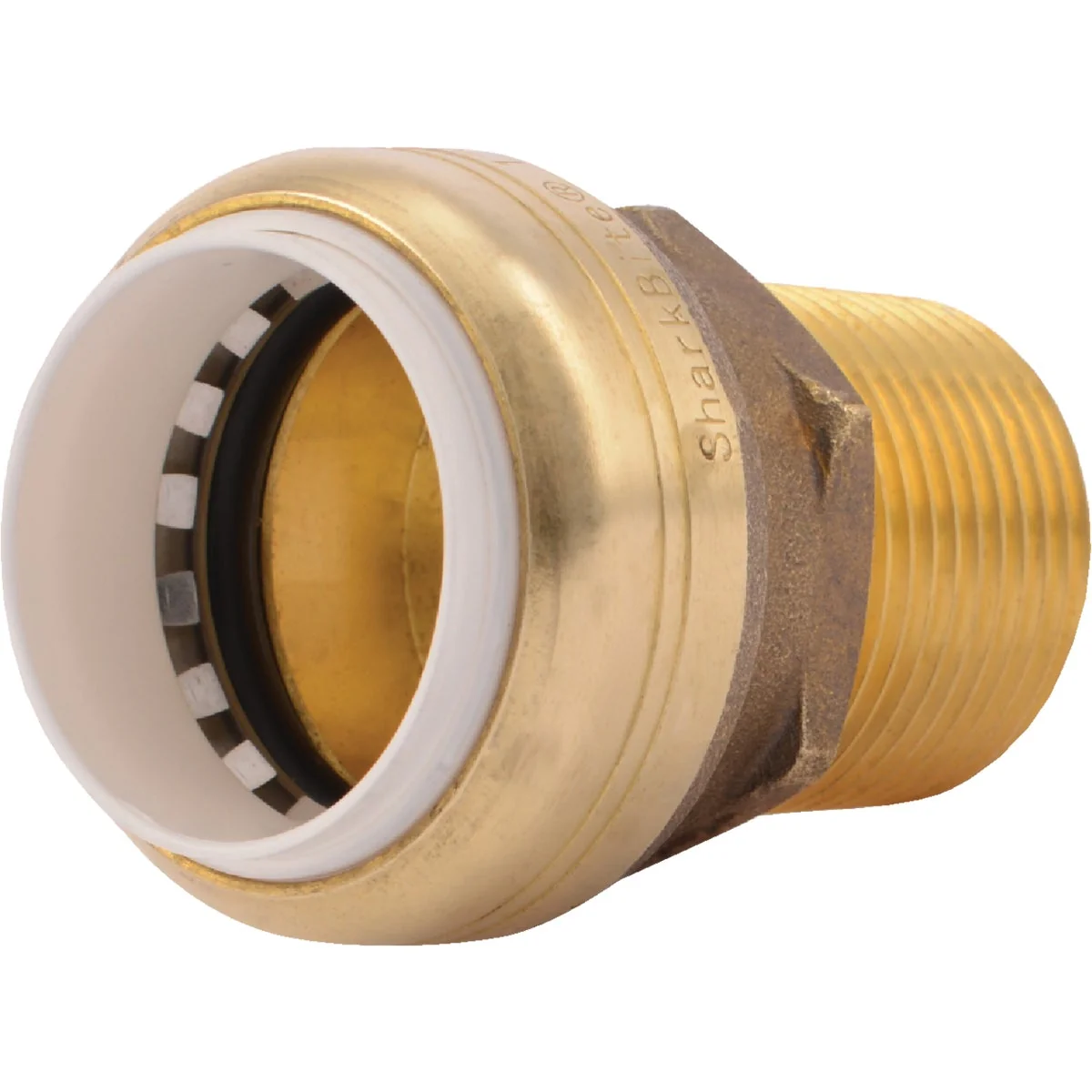 Fast SharkBite 1 In. PVC x 1 In. MNPT Connector Minimalist