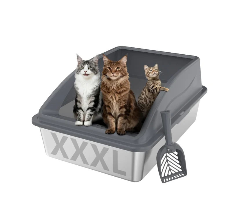 Exclusive Stainless Steel Litter Box H Super Large Stainless Steel Litter Box S Minimalist
