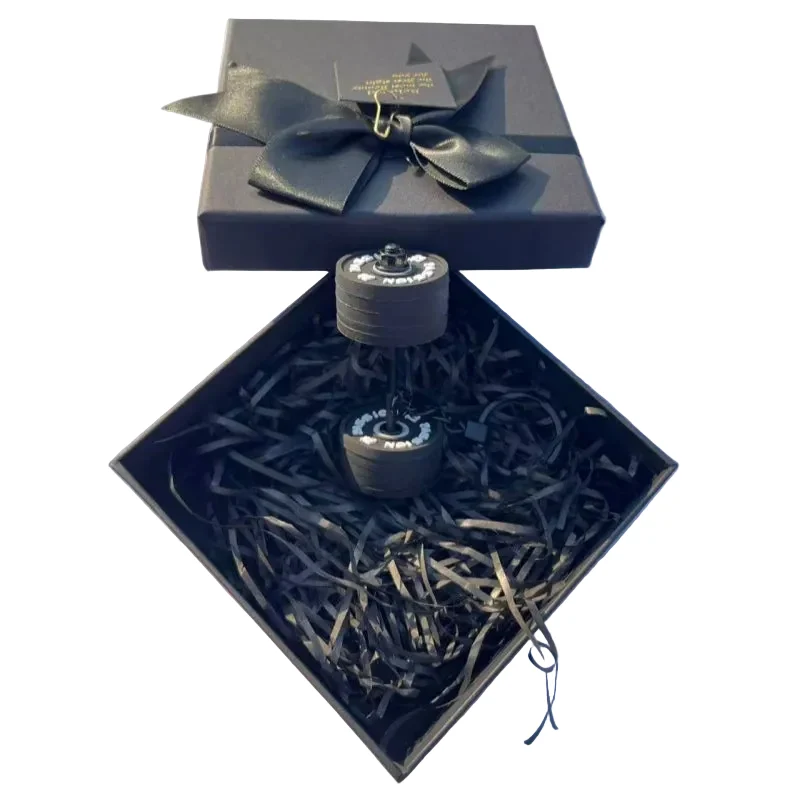 Verified Gift Box Set Cute Fitness Dumbbell Keychain For Women Gym Bag Charm Mini Barbell Key Ring Motivational Workout Gift Artisan