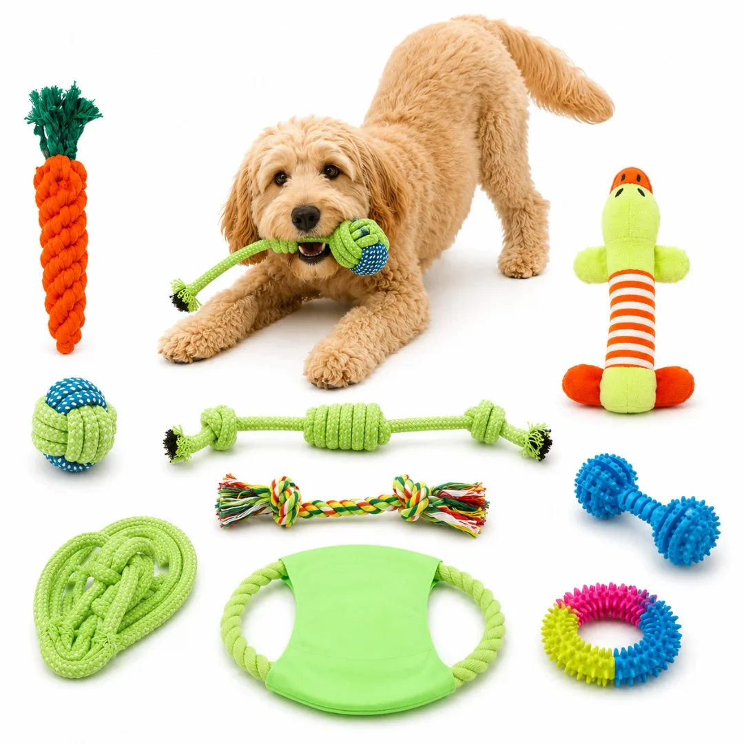Enhanced Tug Toys 10-Pack Relaxed