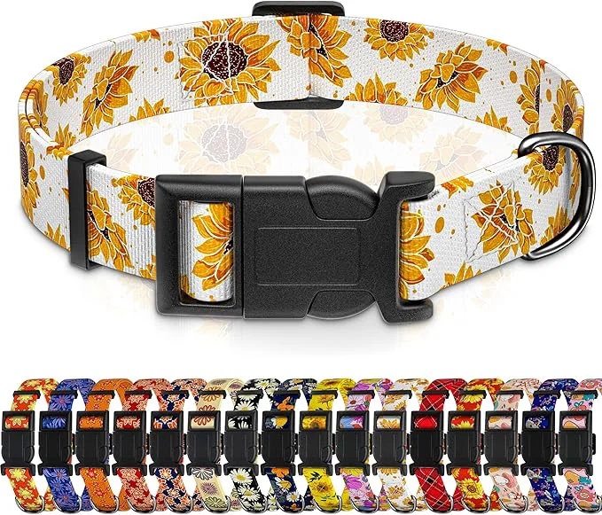 Carefully Designed Dog Collar Floral Boys Girls Puppy Collar Healthy