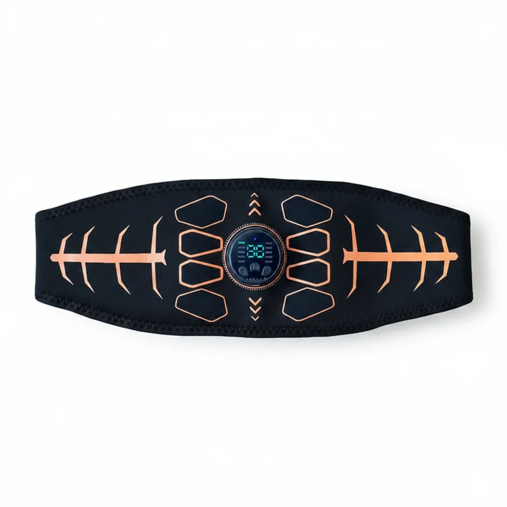 Sophisticated Smart Muscle Toner Abdominal Toning Belt Abs Trainer USB Rechargeable Body Massager for Home Gym Fitness Equipment Professional