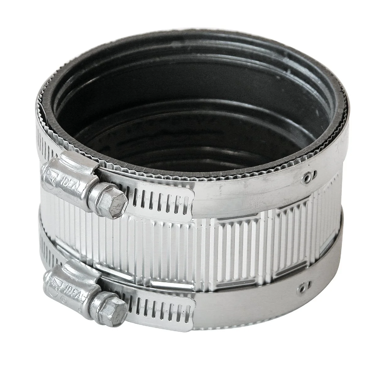 Sustainable Black Swan 4 In. Neoprene No-Hub Coupling with Stainless Steel Clamps Recyclable