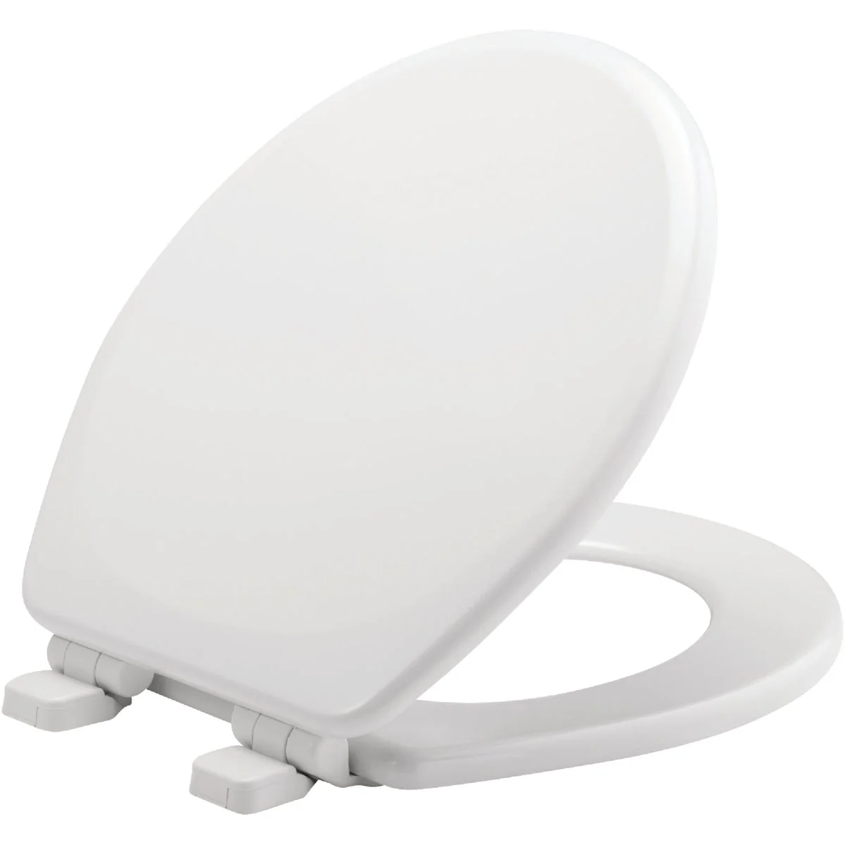 Breathable Mayfair Round Closed Front Slow Close White Wood Toilet Seat Authentic