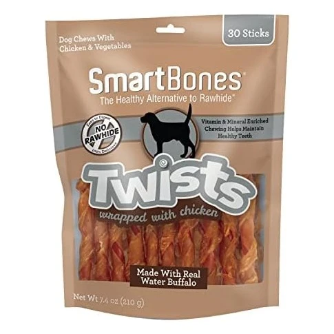 Advanced Twists Wrapped with Chicken Made with Water Buffalo 30 Count Ra Casual