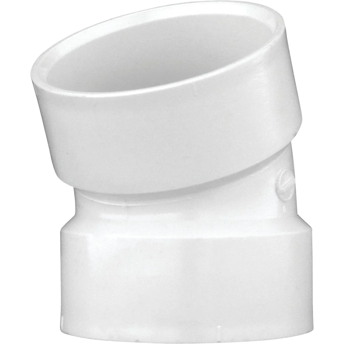 Dependable Charlotte Pipe 3 In. Hub x Hub Schedule 40 22-1 2 Deg. DWV PVC Elbow 1 16 Bend Classic