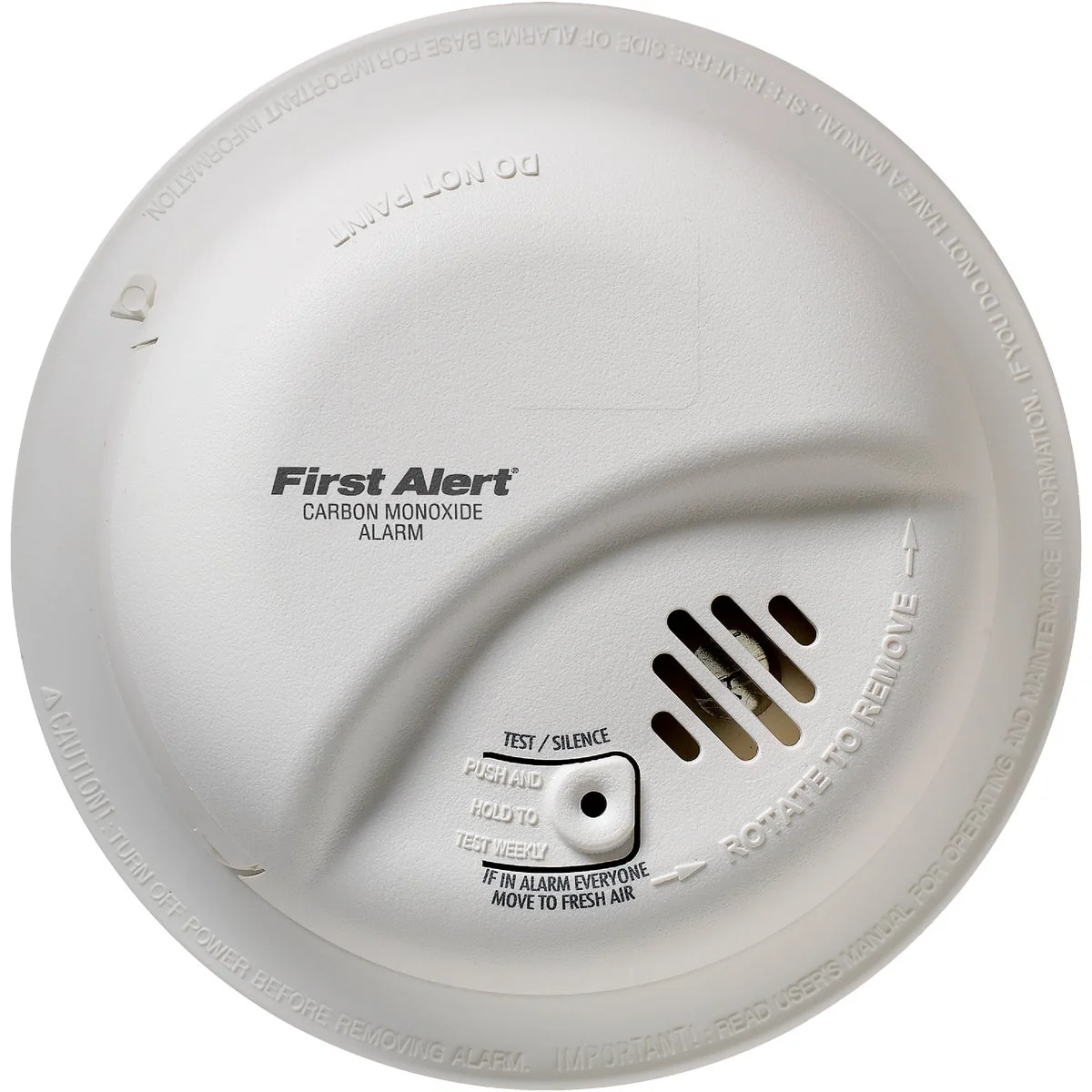 Durable First Alert Hardwired 120V Electrochemical Carbon Monoxide Alarm Superior