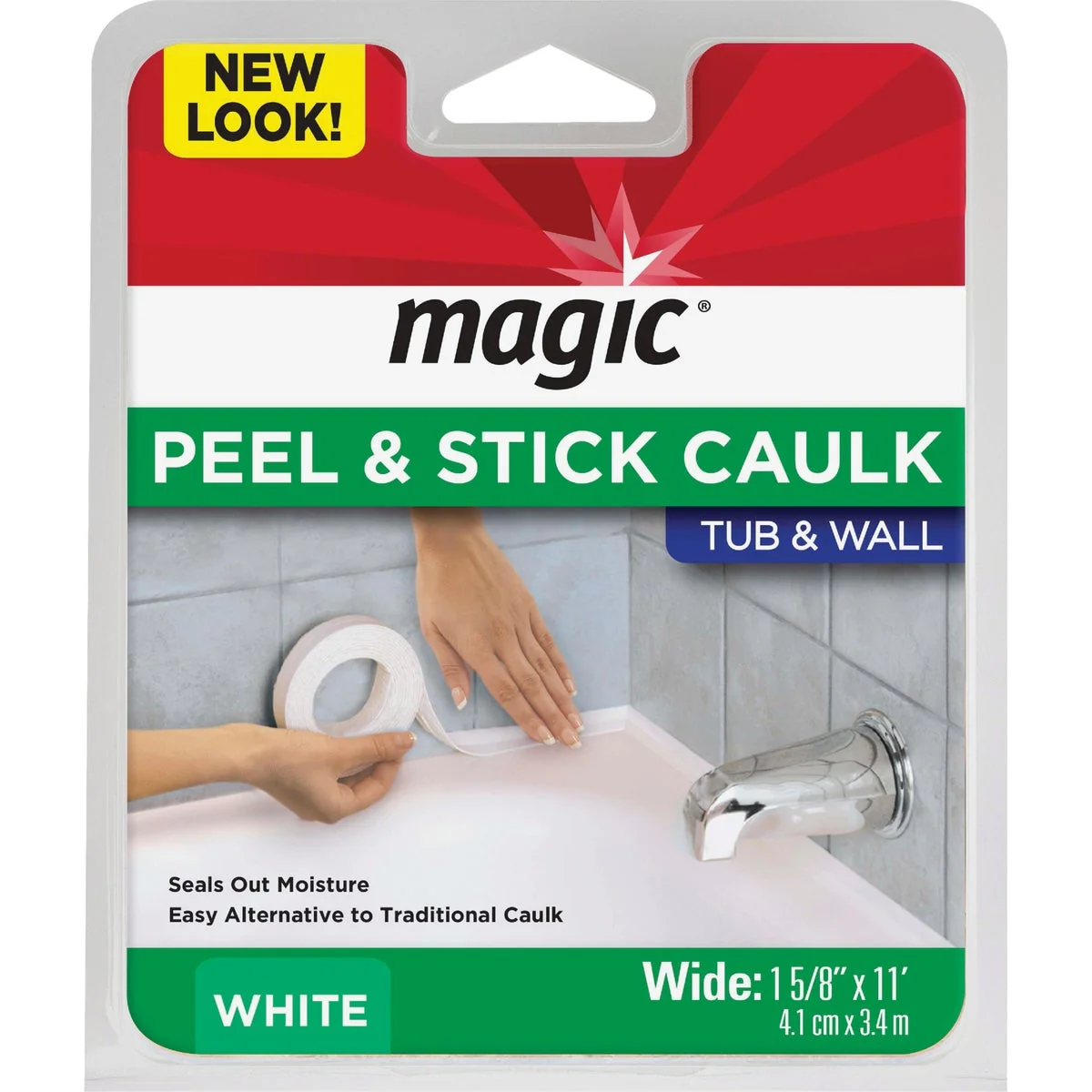 Premium Material 1-5 8 In. x 11 Ft. White Caulk Strip Artisan