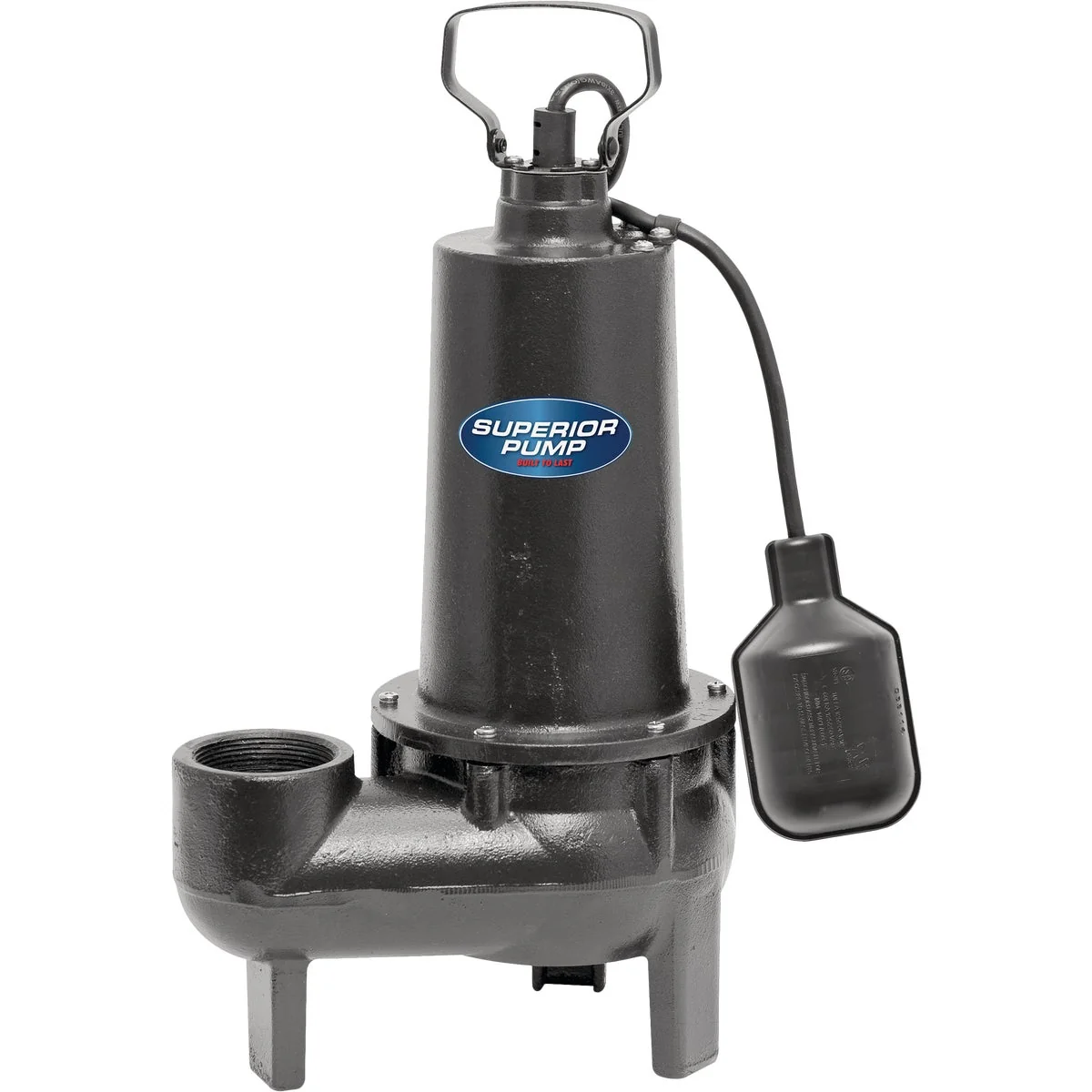 High-End Superior Pump 1 2 H.P. Cast Iron Submersible Sewage Ejector Pump Comfortable