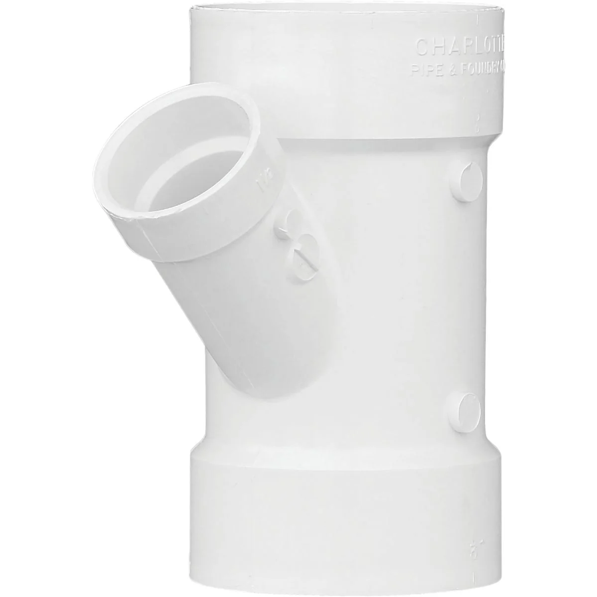 Unique Charlotte Pipe 3 In. x 1-1 2 In. Schedule 40 DWV Reducing PVC Wye Specialty