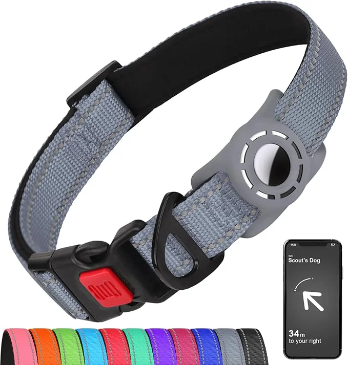 Verified Airtag Dog Collar with AirTag Holder Unique
