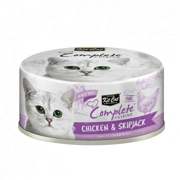Premium Material Kit Cat – Chicken and Skipjack in Broth – Cat Food High-Performance