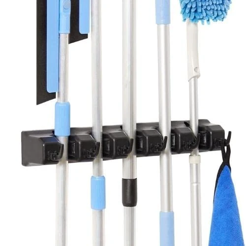 Minimalist wall mounted Broom and mop Holder Functional