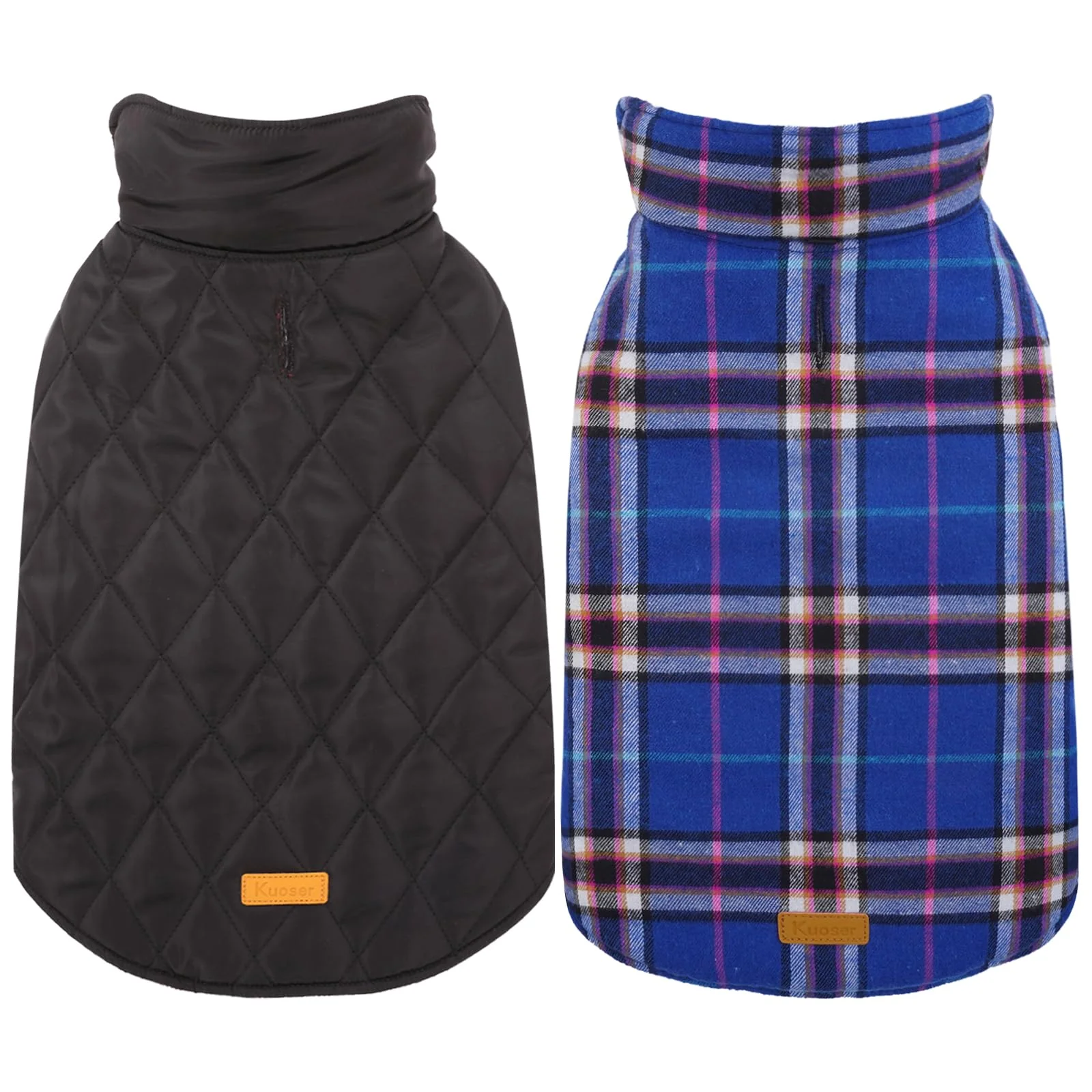 Exceptional Kuoser Waterproof Dog Coat – Reversible Winter Jacket for Medium Dogs Adjustable Weatherproof Navy M Next-Generation