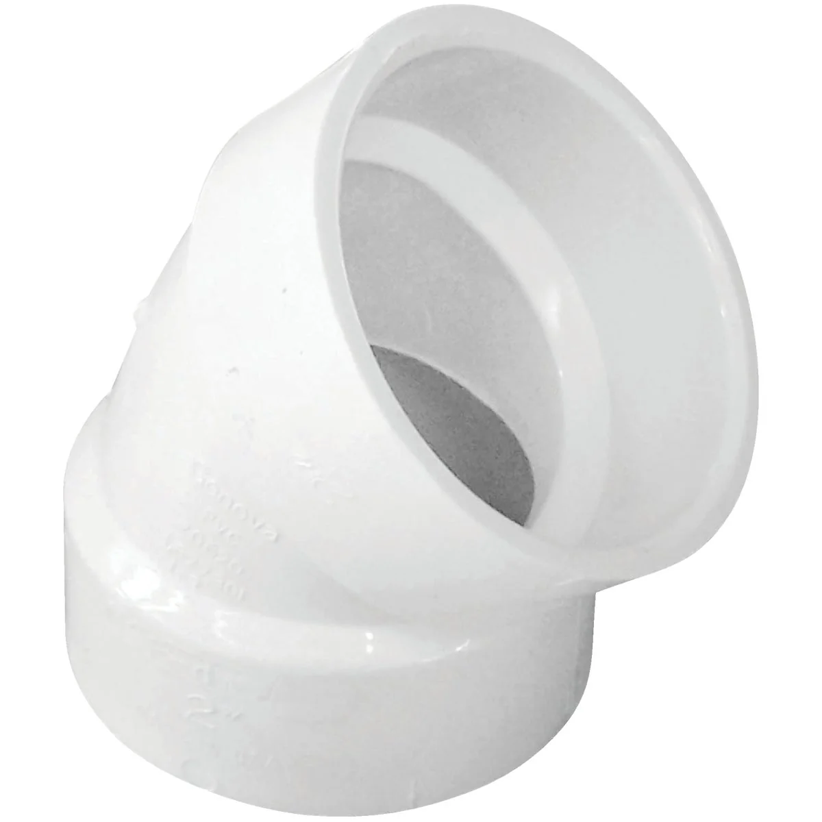 Minimalist IPEX Canplas 2 In. Hub x Hub Schedule 40 45 Deg. Short Radius DWV PVC Elbow 1 8 Bend Elegant