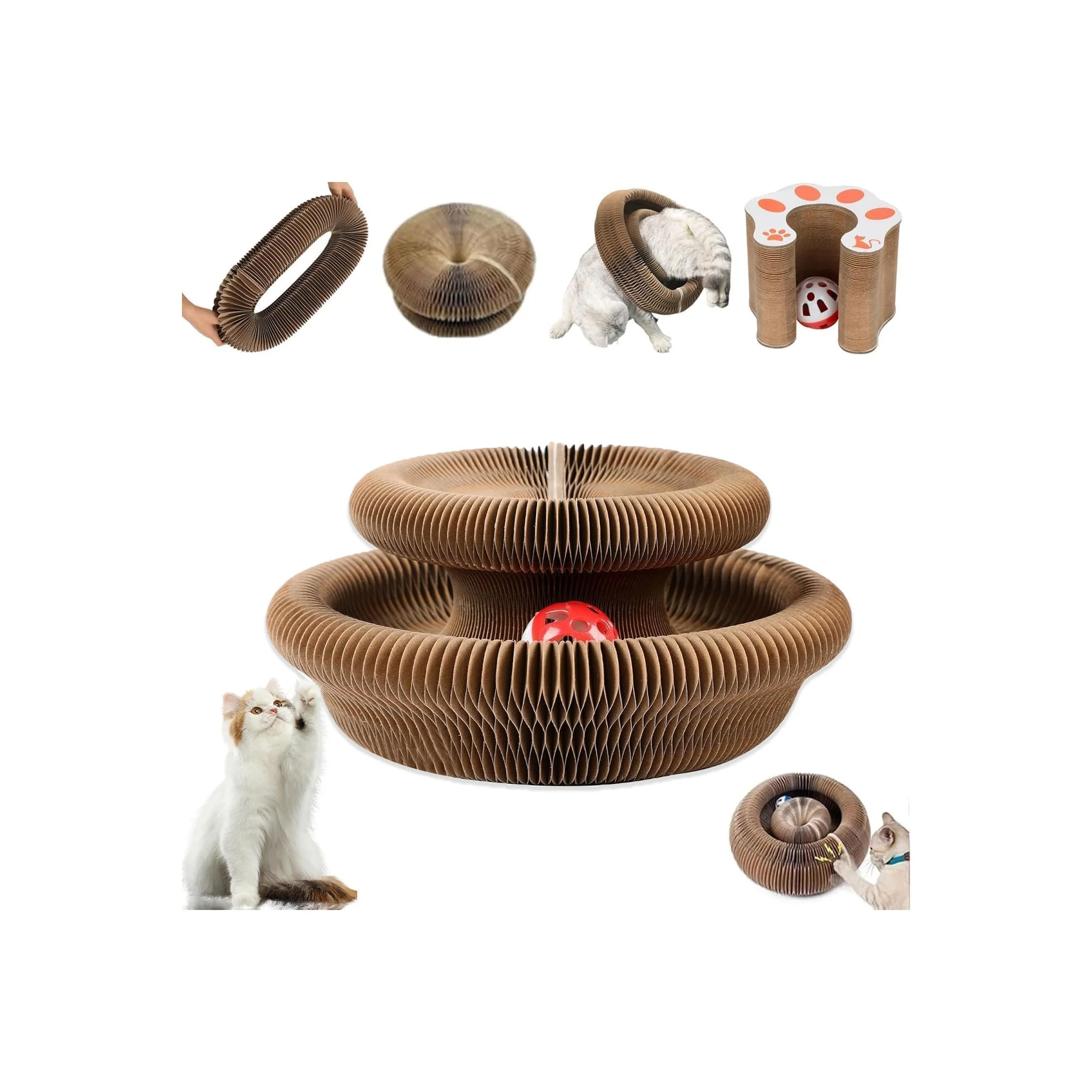 Original Design Kitty Curls Cat Toy Organ Cat Toy Cat Scratcher for Grinding Cla High-Grade