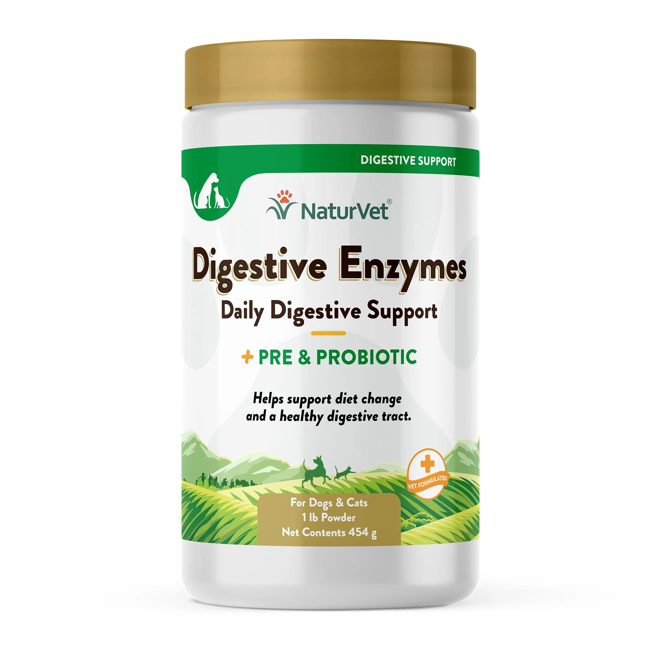 Trendy NaturVet Digestive Enzymes with Probiotics Prebiotics – For Dogs Cats 1 lb Prestigious