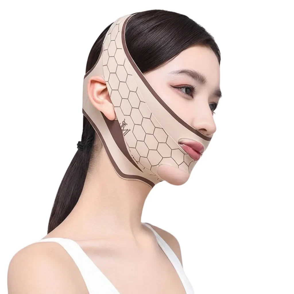 Relaxed Chin Cheek Slimming Bandage V Shape V Line Mask Face Strap Band Sleeping Mask Beauty Health Efficient