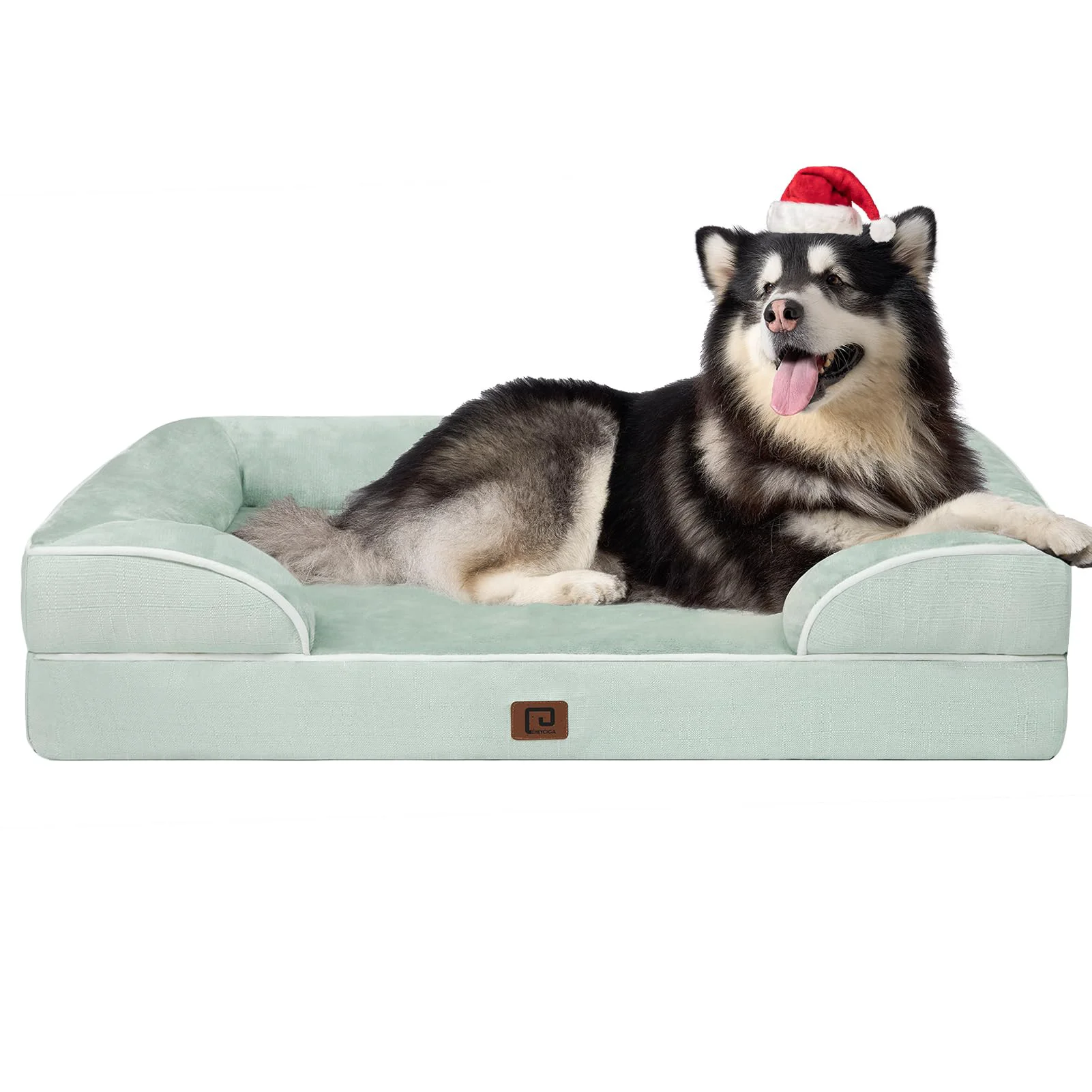 Practical EHEYCIGA Orthopedic XL Dog Bed – Waterproof Memory Foam Non-Slip Sage Green Professional