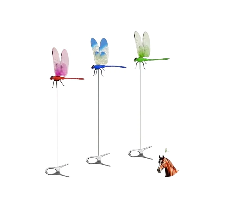Refined 3 Pcs Dragonfly Clip Bug Repellent 3D Fake Dragon Fly Garden Decor D Original
