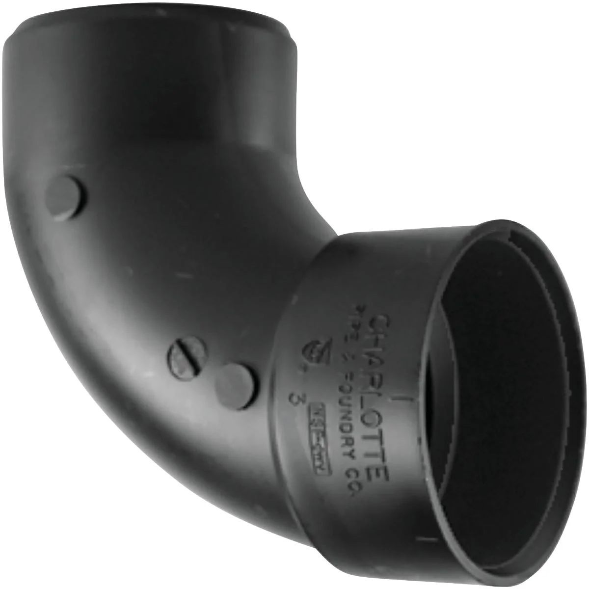 Genuine Charlotte Pipe 4 In. Hub x Spigot 90 Deg. Sanitary Street ABS Elbow 1 4 Bend Trusted