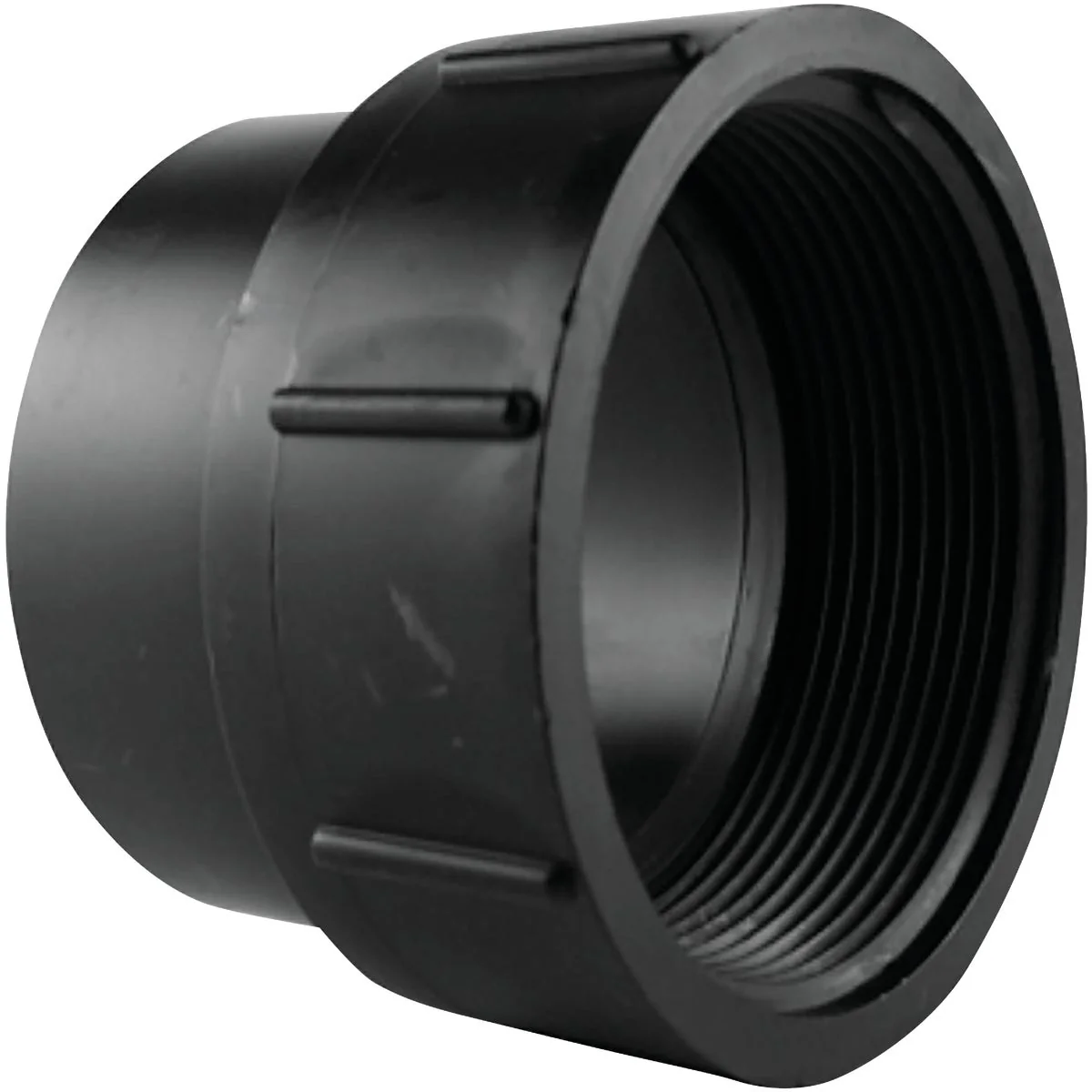Quality Charlotte Pipe 3 In. Spigot x FIP Fitting ABS Cleanout Certified