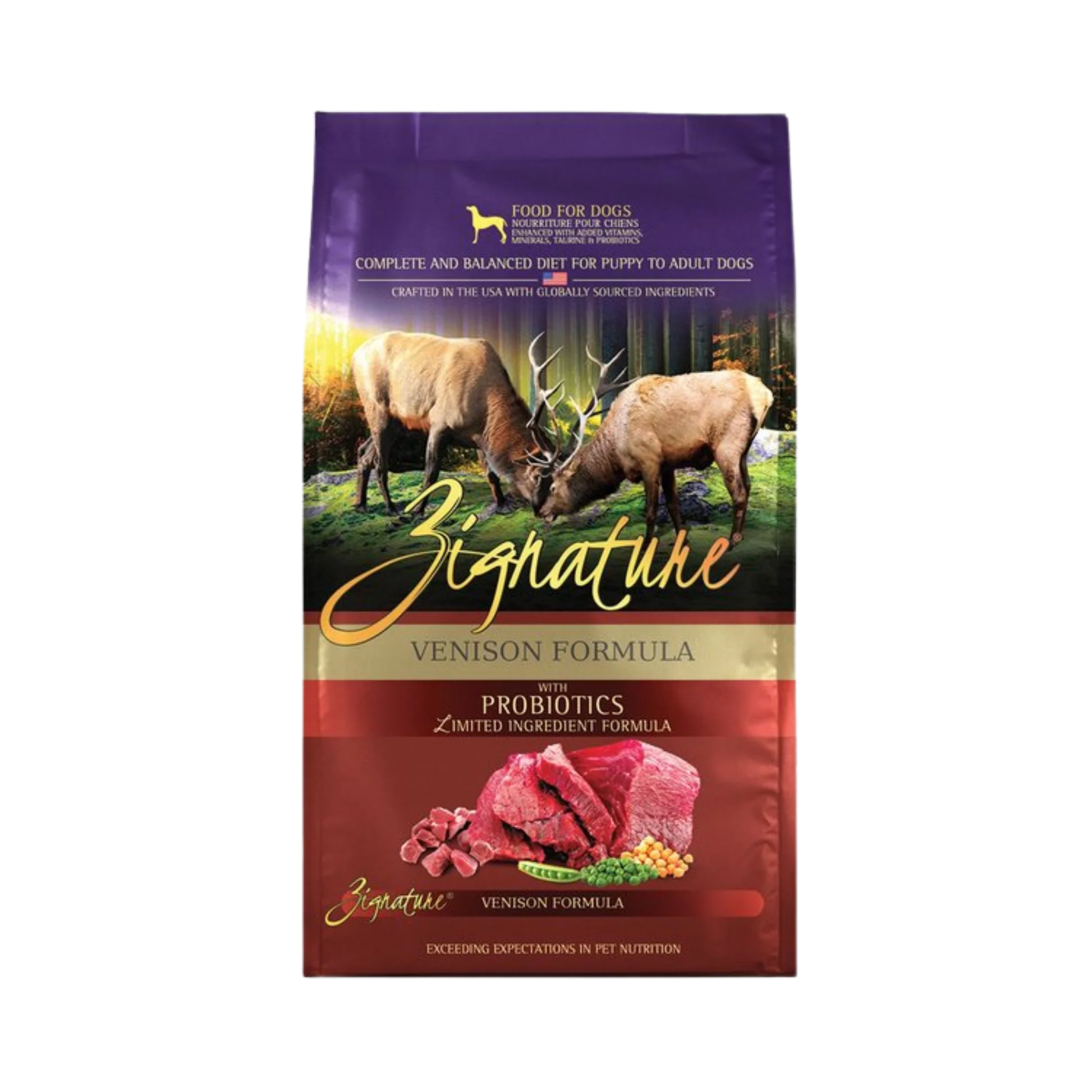 Pure Zignature Venison Formula Dog Food Traditional